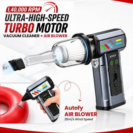 Autofy MAG-I Cordless Turbo Fan Air Duster - Vacuum Cleaner - Powerful 140000 RPM 8000mAH Battery