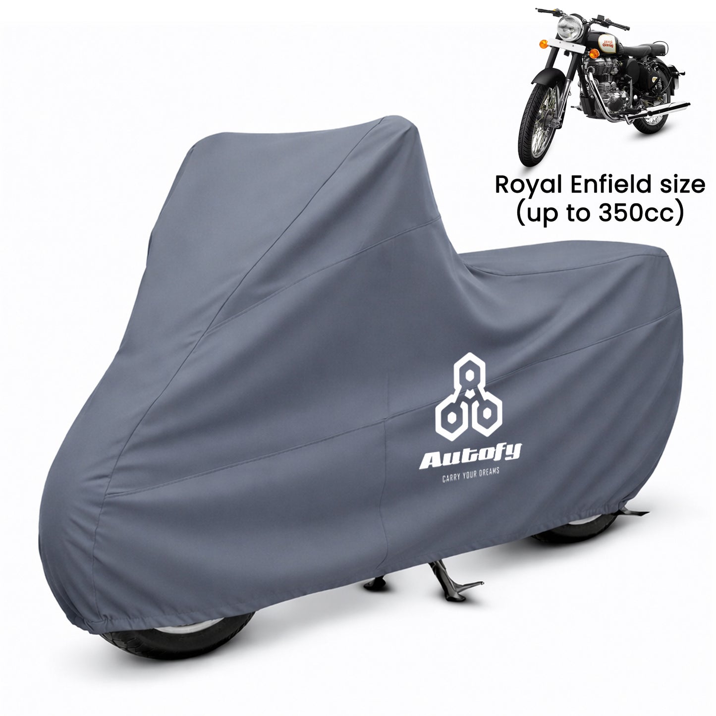 Autofy Hydra 100% Waterproof (Lab Tested) Bike Cover for All Two Wheeler