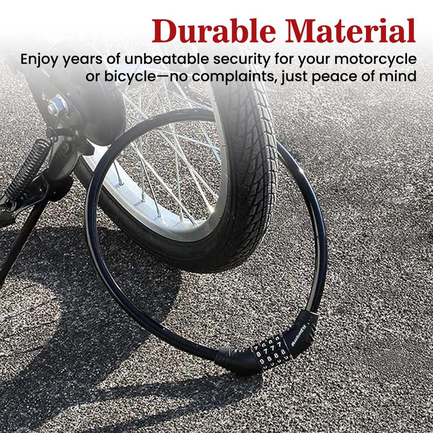 Autofy 4 Digit Number Helmet Lock