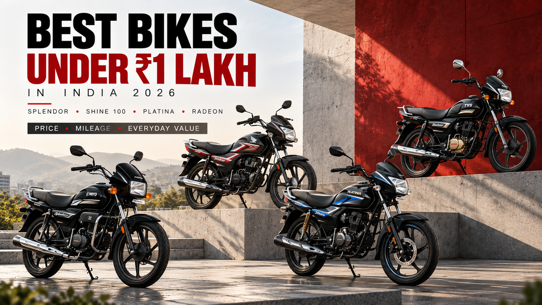 Best Bikes Under Rs 1 Lakh in India 2026: Splendor vs Shine 100 vs Platina vs Radeon, Mileage and Price