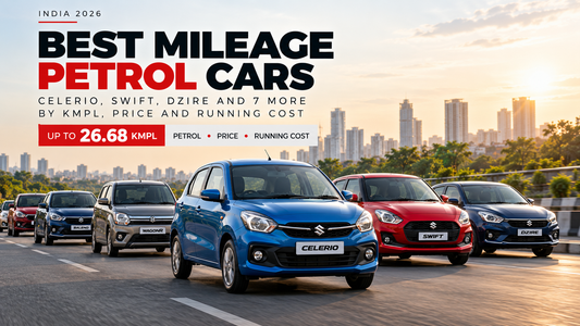 Best Mileage Petrol Cars in India 2026: Celerio, Swift, Dzire and 7 More by kmpl, Price and Running Cost