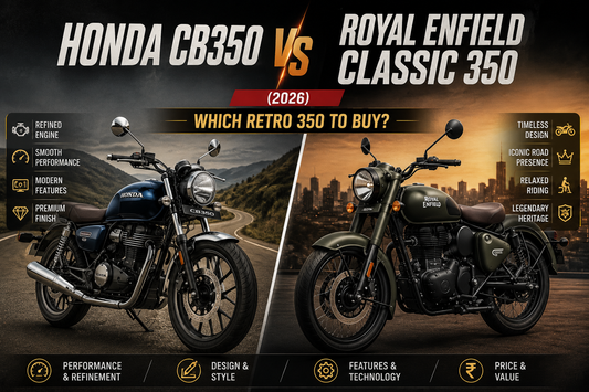 Honda CB350 vs Royal Enfield Classic 350 (2026): Which Retro 350 to Buy?