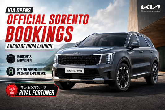 Kia Opens Official Sorento Bookings Ahead of India Launch: Hybrid SUV Set to Rival Fortuner