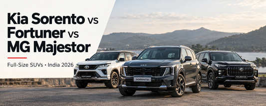 Kia Sorento vs Fortuner vs MG Majestor: Best Full-Size SUV in India 2026