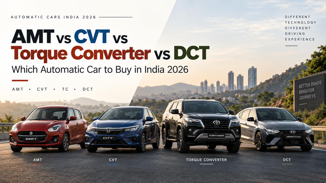 AMT vs CVT vs Torque Converter vs DCT: Which Automatic Car to Buy in India 2026