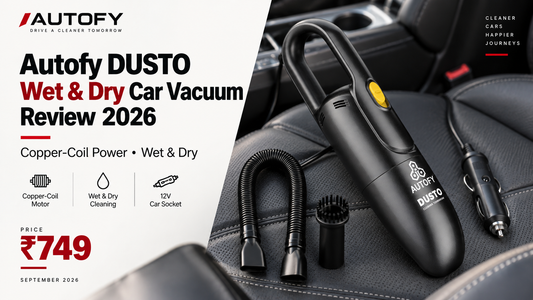 Autofy DUSTO Wet and Dry Car Vacuum Review 2026: Copper-Coil Power for Rs 749