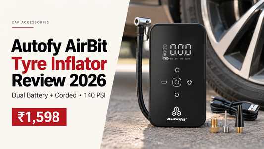 Autofy AirBit Tyre Inflator Review 2026: Dual Battery and Corded, 140 PSI, Rs 1,598