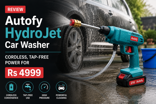 Autofy HydroJet Car Washer Review: Cordless, Tap-Free Power for Rs 4999