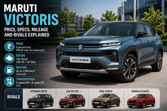 Maruti Victoris: Price, Specs, Mileage and Rivals Explained