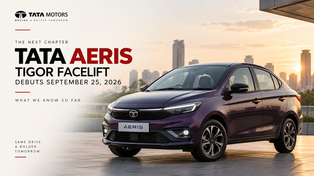 Tata Tigor Facelift to Debut as Tata Aeris on September 25, 2026: What We Know So Far