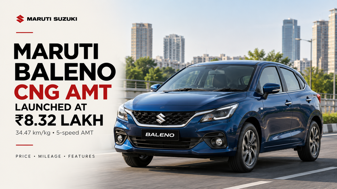 Maruti Baleno CNG AMT Launched at ₹8.32 Lakh