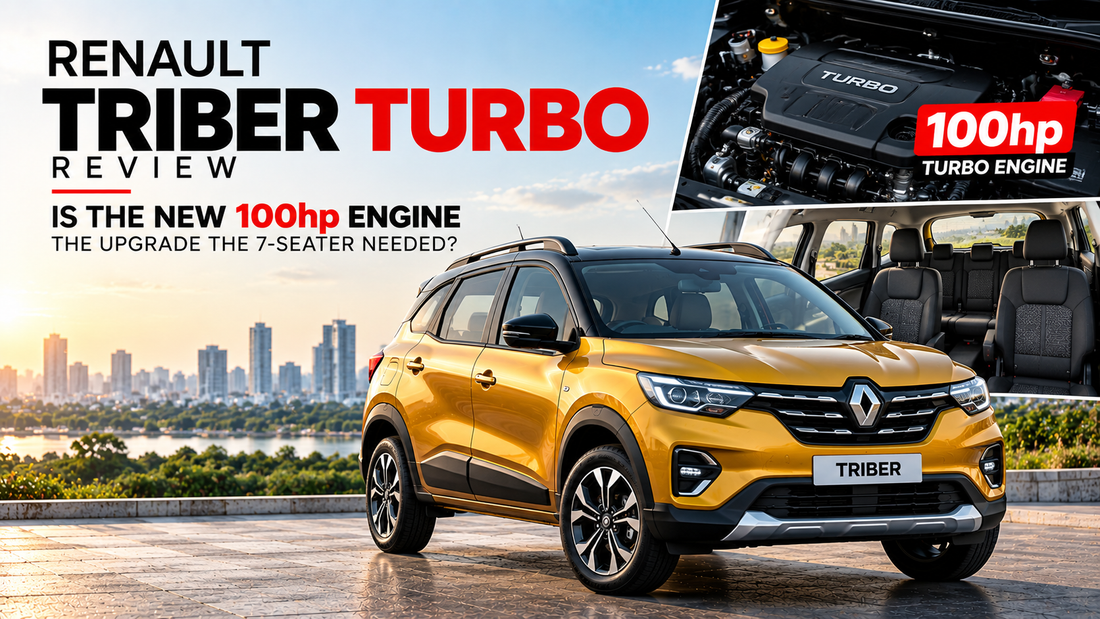 Renault Triber Turbo 2026 seven-seat MPV front three-quarter view