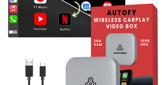 Autofy K713A wireless CarPlay video box compared with K1 and K713C