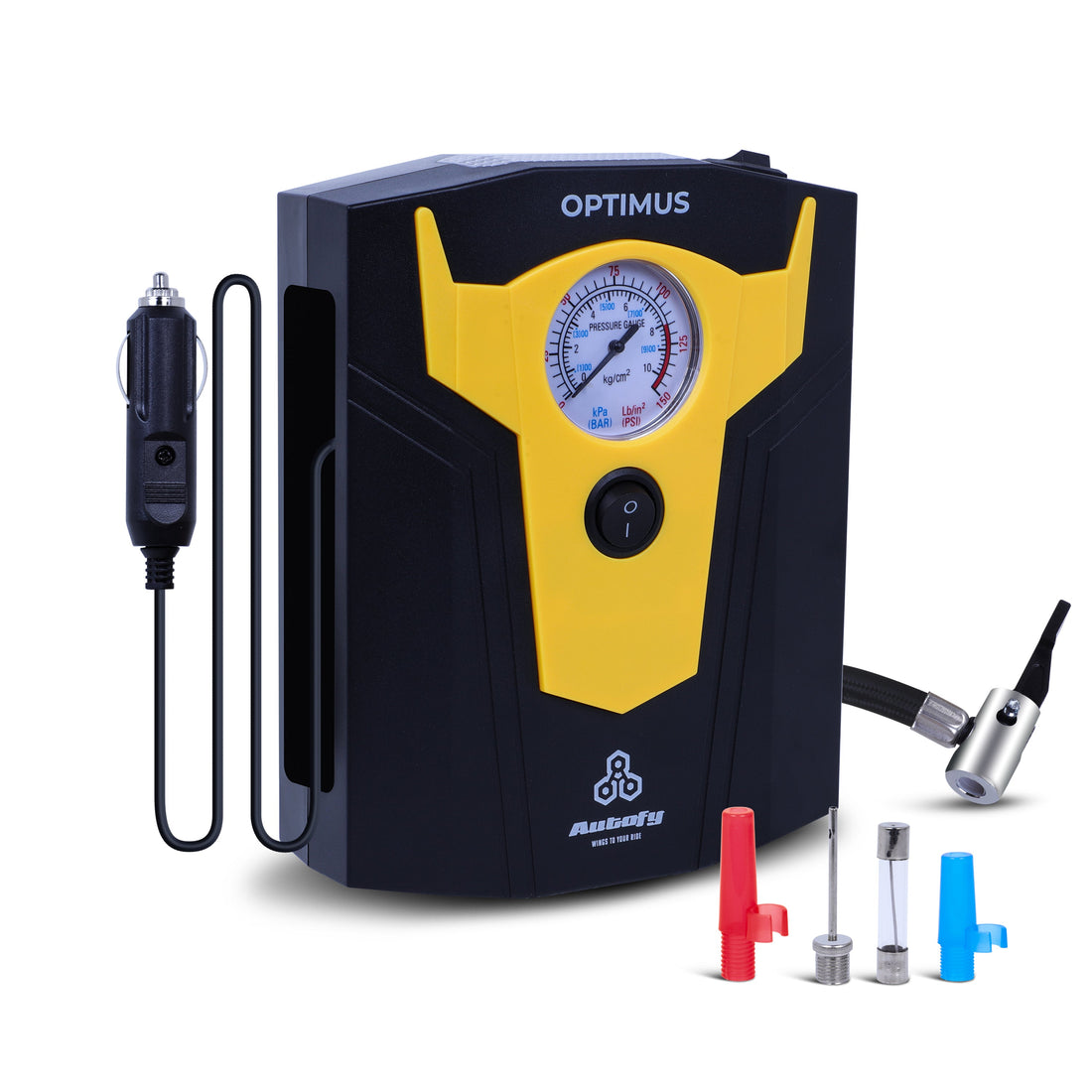Autofy OPTIMUS 150 PSI 12V car tyre inflator pump product photo
