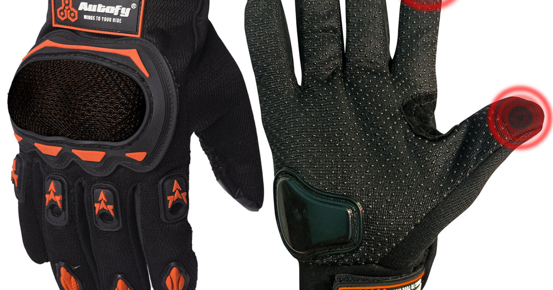 Autofy FANTOM bike riding gloves with TPR knuckle protection, Autofy review