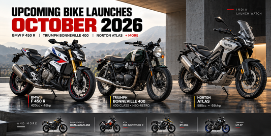 Upcoming Bike Launches in October 2026: BMW F 450 R, Triumph Bonneville 400, Norton Atlas and More