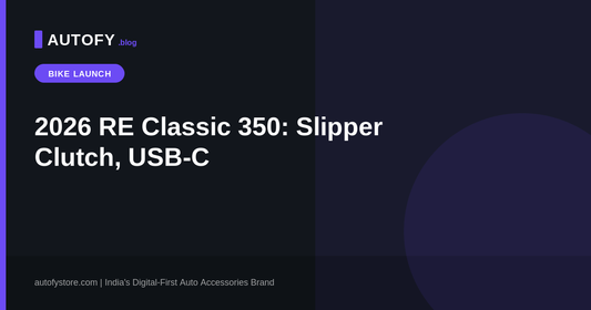 2026 Royal Enfield Classic 350 launch, Autofy blog header
