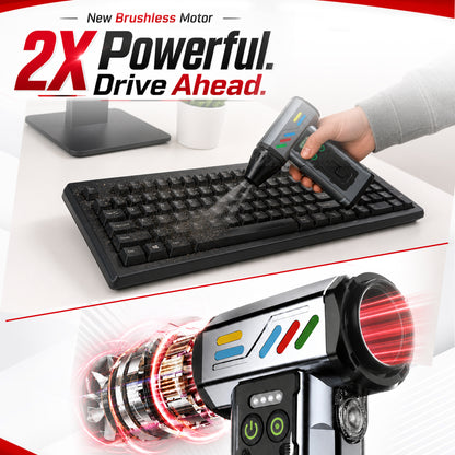 Autofy MAG-I Cordless Turbo Fan Air Duster - Vacuum Cleaner - Powerful 140000 RPM 8000mAH Battery