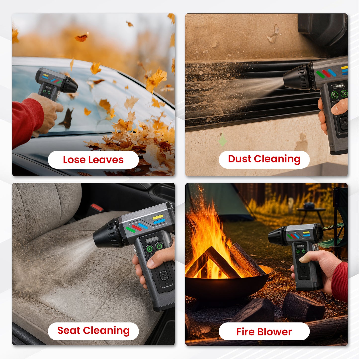 Autofy MAG-I Cordless Turbo Fan Air Duster - Vacuum Cleaner - Powerful 140000 RPM 8000mAH Battery