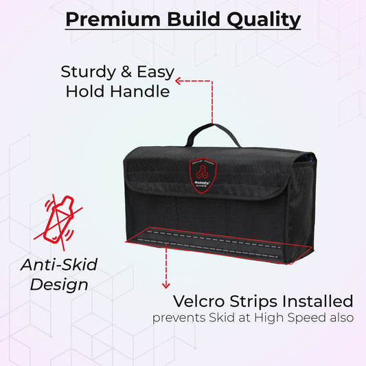 Autofy SPAZE-3 Car Trunk Organizer [Large; Black]