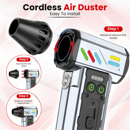 Autofy MAG-I Cordless Turbo Fan Air Duster - Vacuum Cleaner - Powerful 140000 RPM 8000mAH Battery