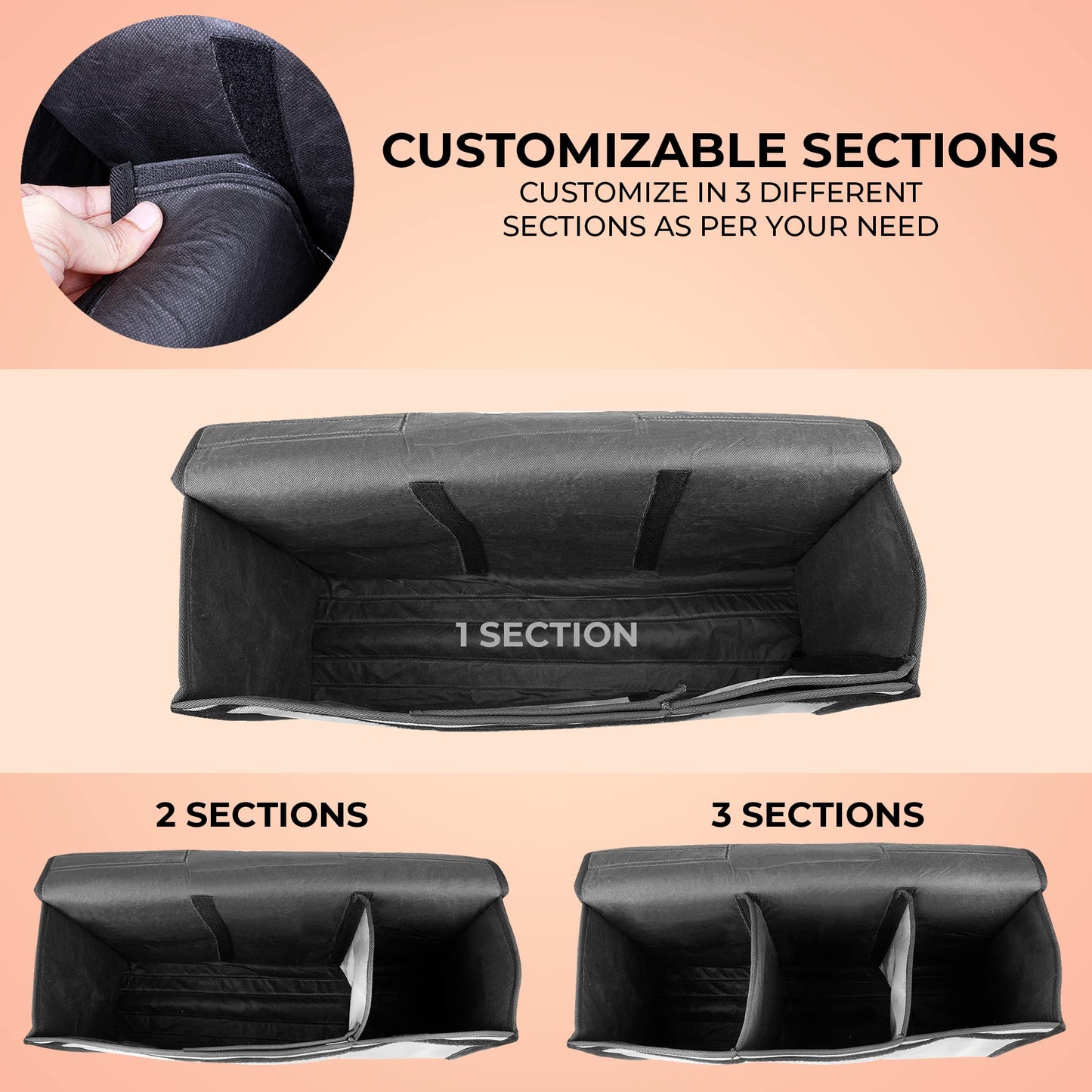 Autofy SPAZE-5 Car Trunk Organizer [Large; Silver]