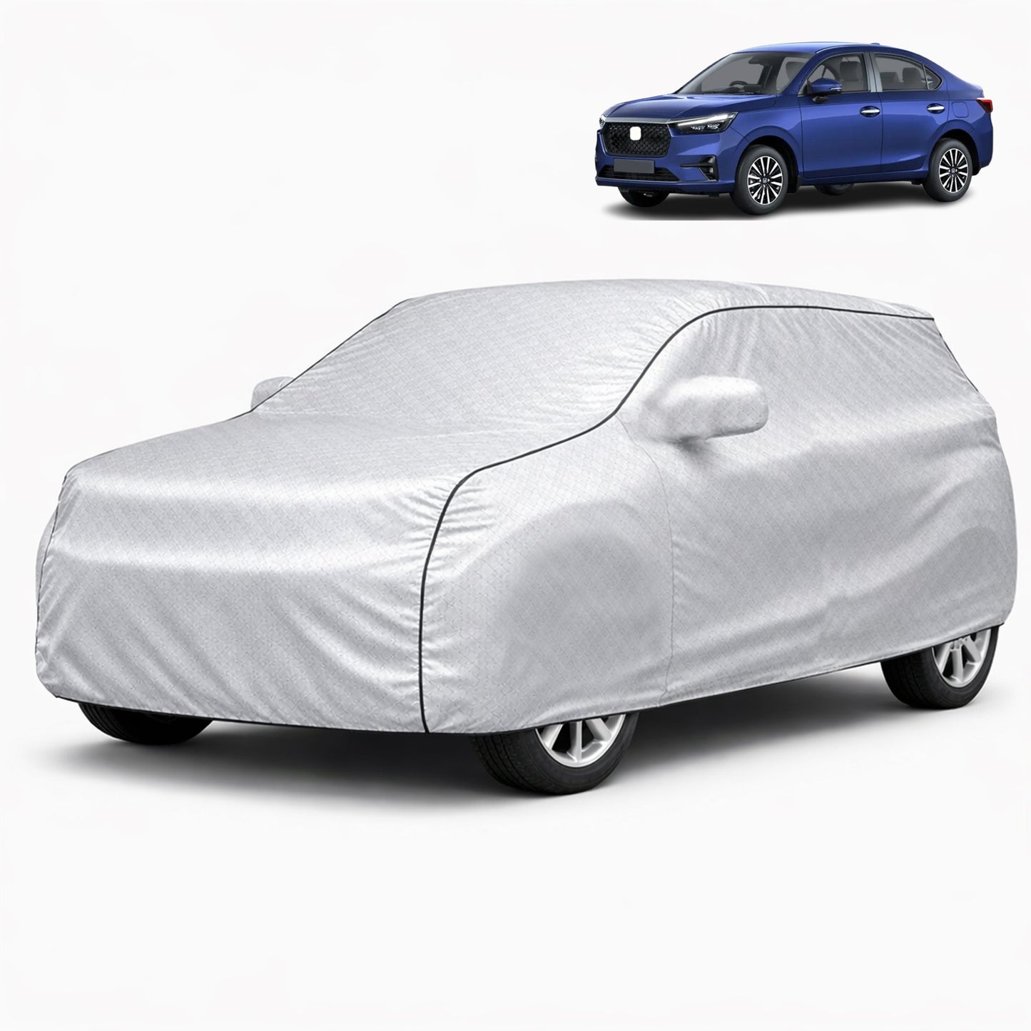 Autofy  SilverTech Car Coverfor Honda Amaze (New) [Year 2018 Onwards]