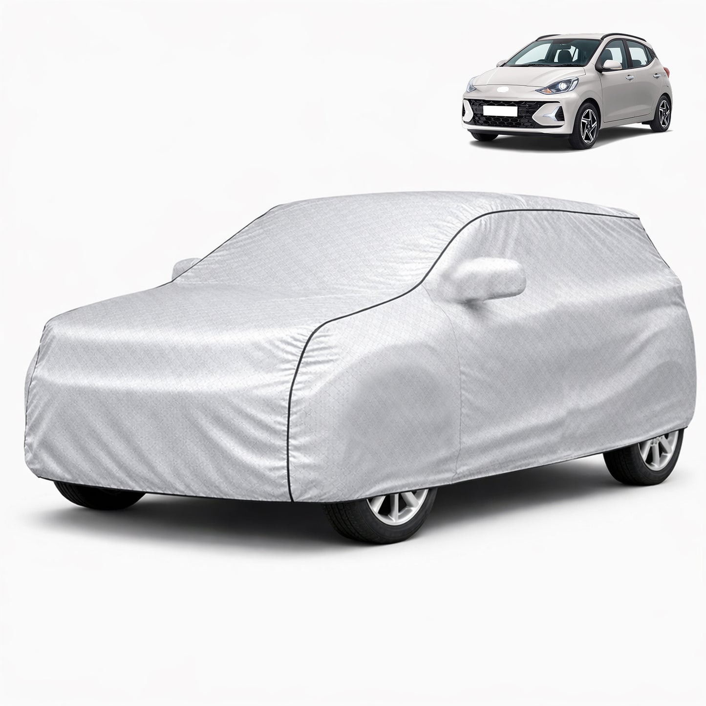 Autofy  SilverTech Car Coverfor Hyundai Grand i10 & Grand i10 NiOS [Year 2019 Onwards]
