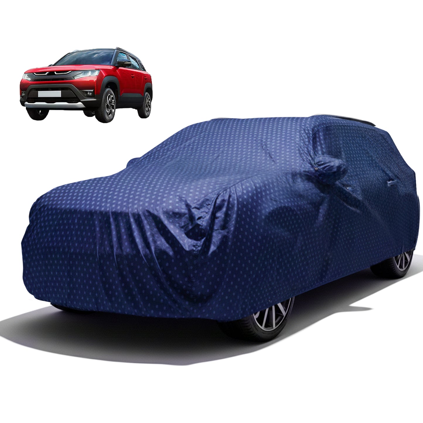 Autofy RINO Car Cover & Car Perfume for Maruti Vitara Brezza [Year 2015 Onwards]