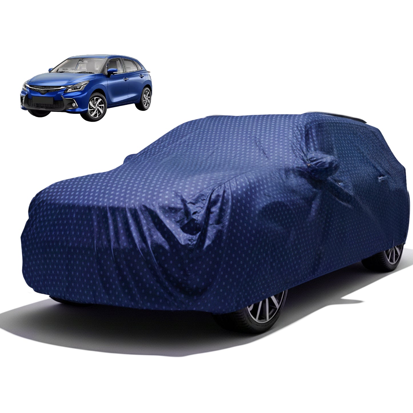 Autofy RINO Car Cover & Car Perfume for Toyota Glanza [Year 2019 Onwards]