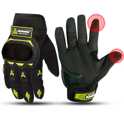 Autofy FANTOM Bike Riding Gloves (Neon Green)