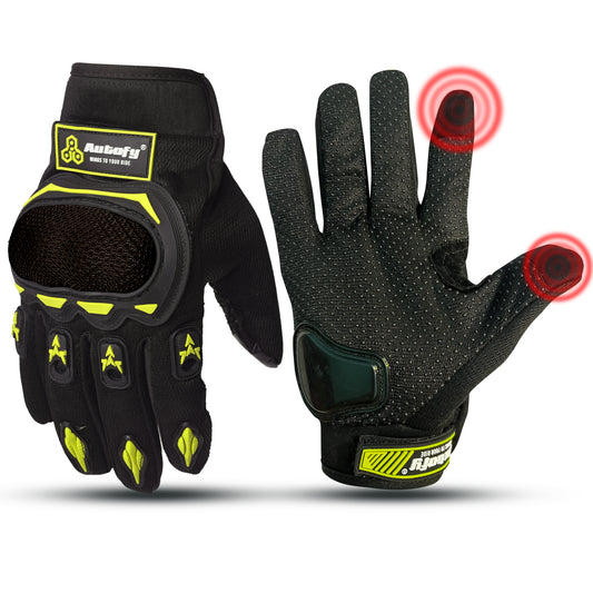 Autofy FANTOM Bike Riding Gloves (Neon Green)