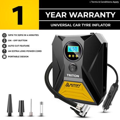 Autofy TRITON Tyre Inflator with AUTO Cut 150PSi