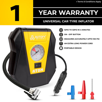 Autofy Atom Car Tyre Inflator 100PSi