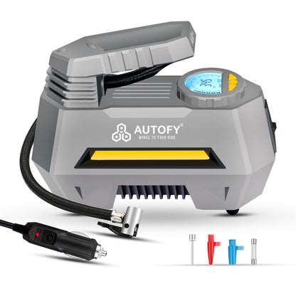Autofy AIR+ 150PSi Car Tyre Inflator Pump (Digital & Analog Hybrid Display)