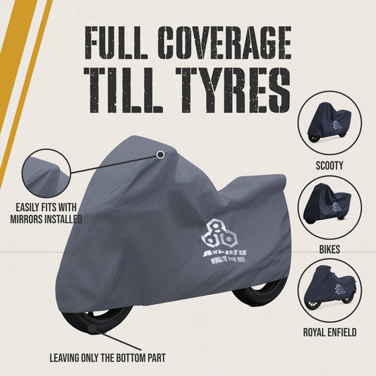 Autofy Hydra 100% Waterproof (Lab Tested) Bike Cover for All Two Wheeler