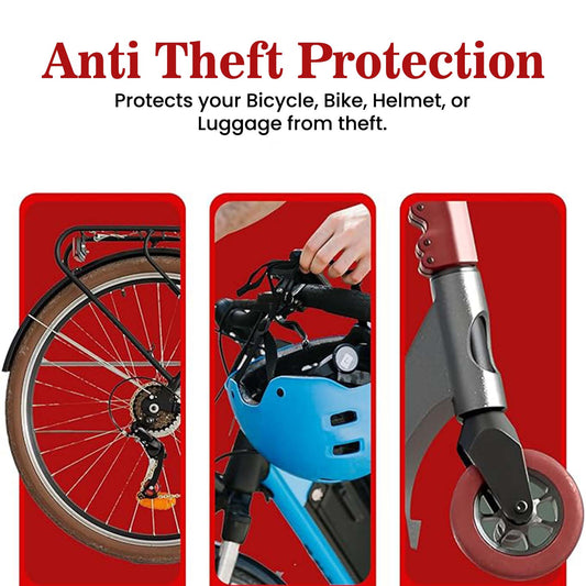Autofy 4 Digit Number Helmet Lock