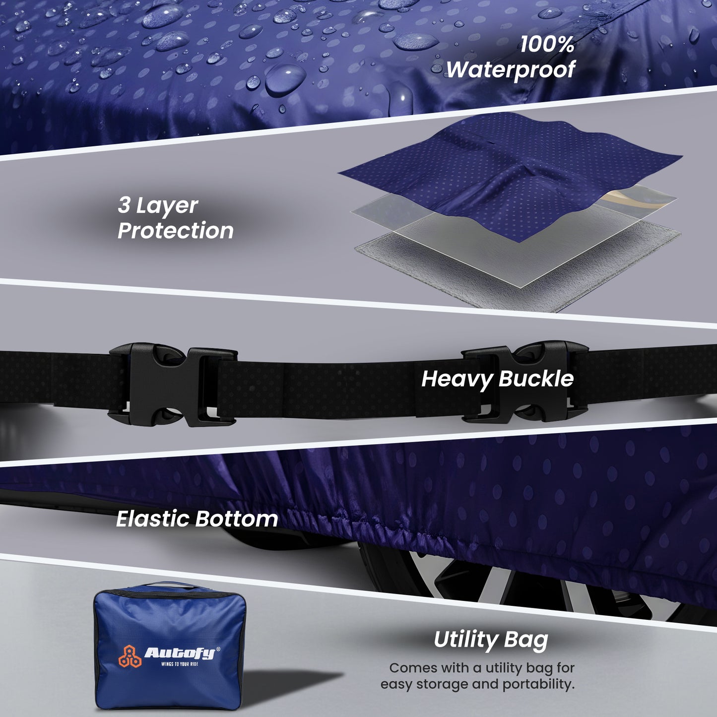 Autofy RINO Car Cover & Car Perfume for Nissan Magnite [Year 2020 Onwards]