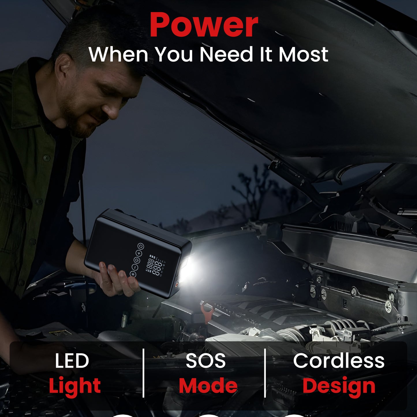 Autofy VoltX Car Jump Starter & Car Tyre Inflator Pump 150PSi - for All Cars Sedan SUV Hatchback