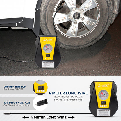 Autofy Atom Car Tyre Inflator 100PSi