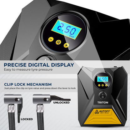 Autofy TRITON Tyre Inflator with AUTO Cut 150PSi