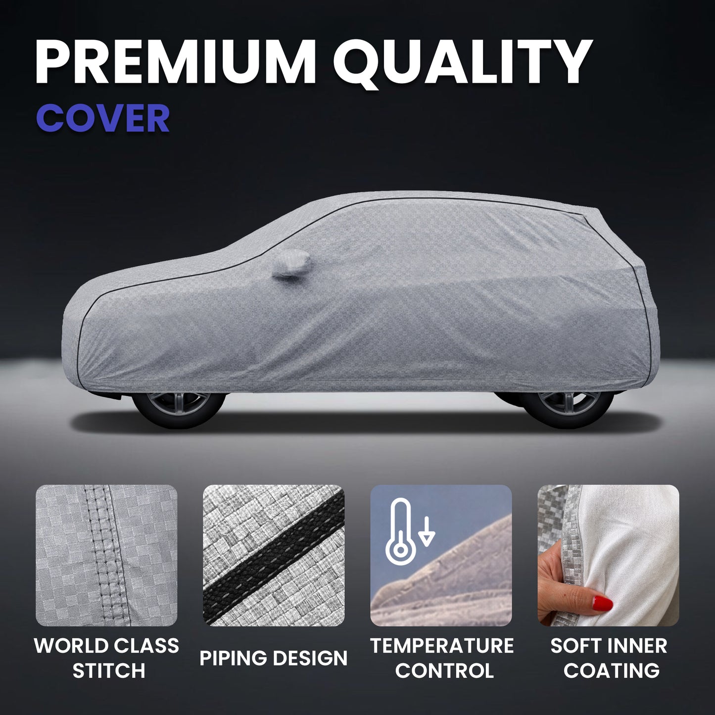 Autofy  SilverTech Car Coverfor Maruti Alto K10 / Alto 800 [Year 2018 Onwards]