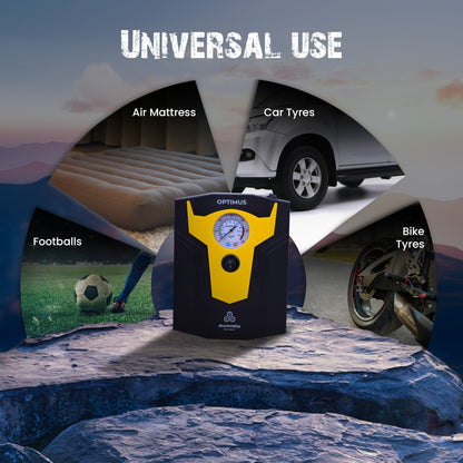 Autofy OPTIMUS Car Tyre Inflator Pump (150 PSi 12V DC)