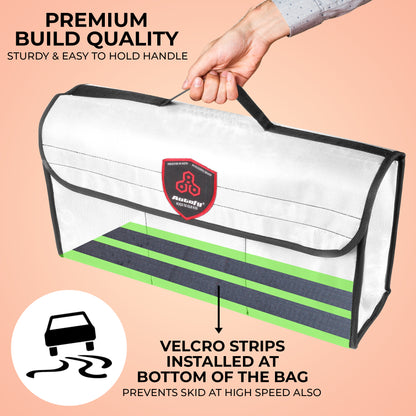 Autofy SPAZE-4 Car Trunk Organizer [Large; White]