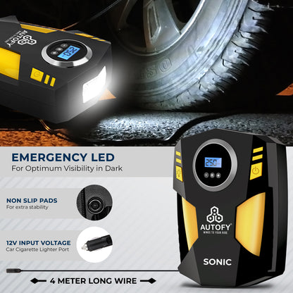 Autofy Sonic AUTO Cut Digital Car Tyre Inflator 150PSi
