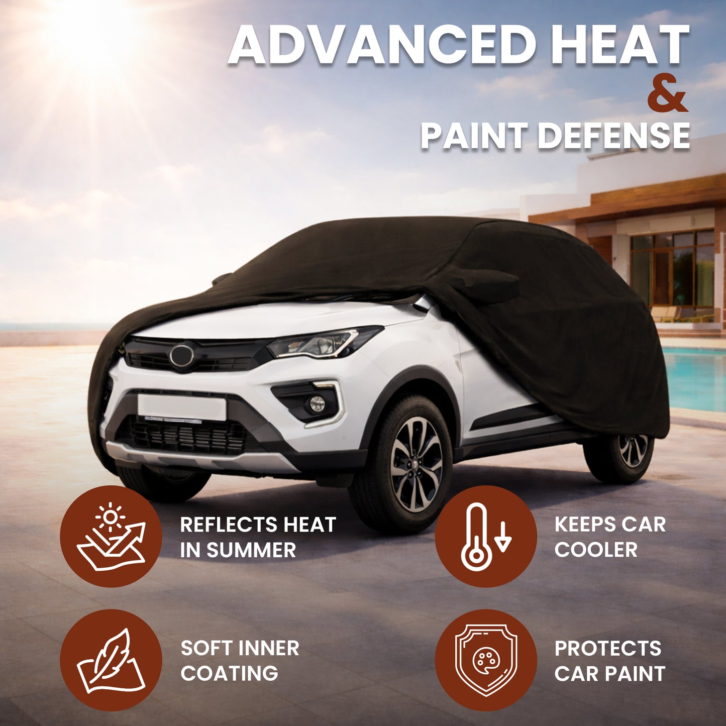 Autofy Car Cover Waterproof GLORY for Tata Nexon  [Year 2019 Onwards]