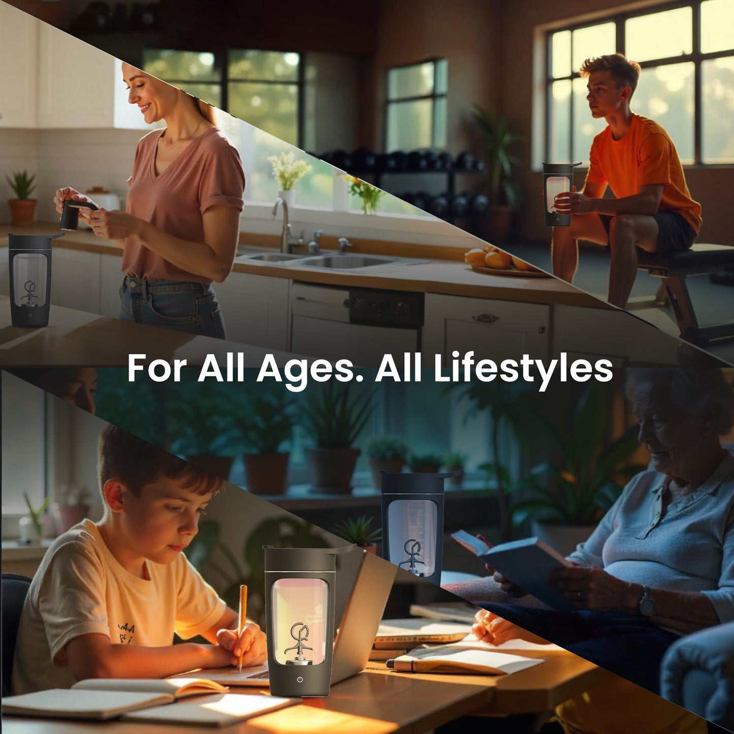 Autofy Electric Shaker for Gym 100% Leakproof Design Rechargeable