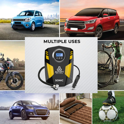 Autofy Sonic AUTO Cut Digital Car Tyre Inflator 150PSi