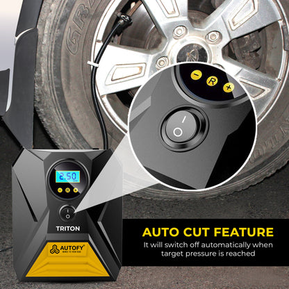 Autofy TRITON Tyre Inflator with AUTO Cut 150PSi