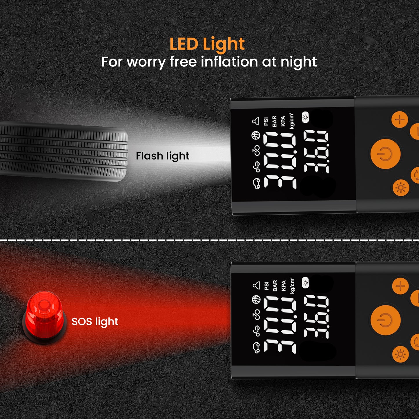 Autofy NEUTRON Car Tyre Inflator Pump with Dual Power Mode (150 PSi - Cordless & Corded)